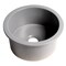 Alfi Brand Gray Matte Round 18" x 18" Undermount / Drop In Fireclay Prep Sink ABF1818R-GM - alternate 6